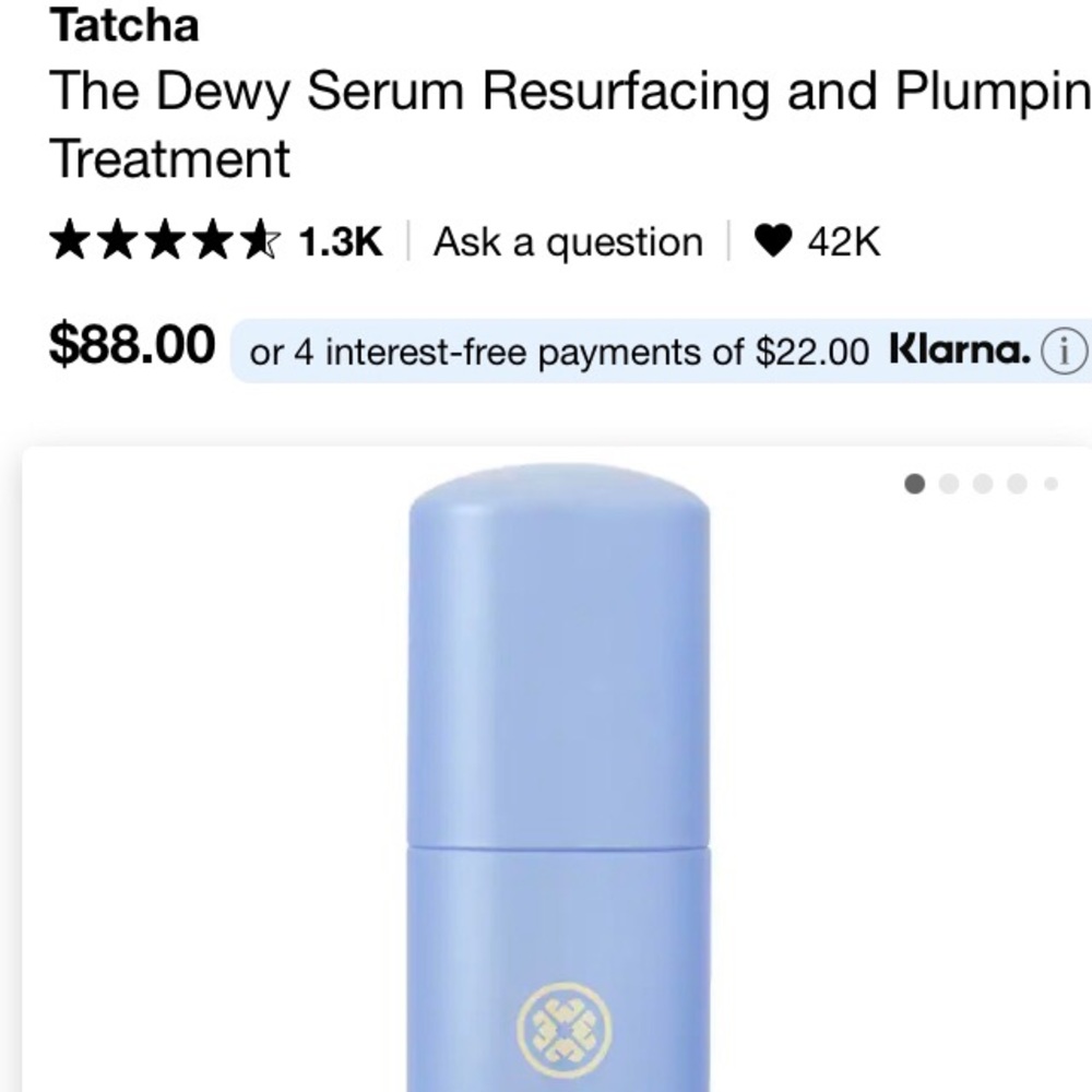 Brand new Tatcha “The Dewy serum”